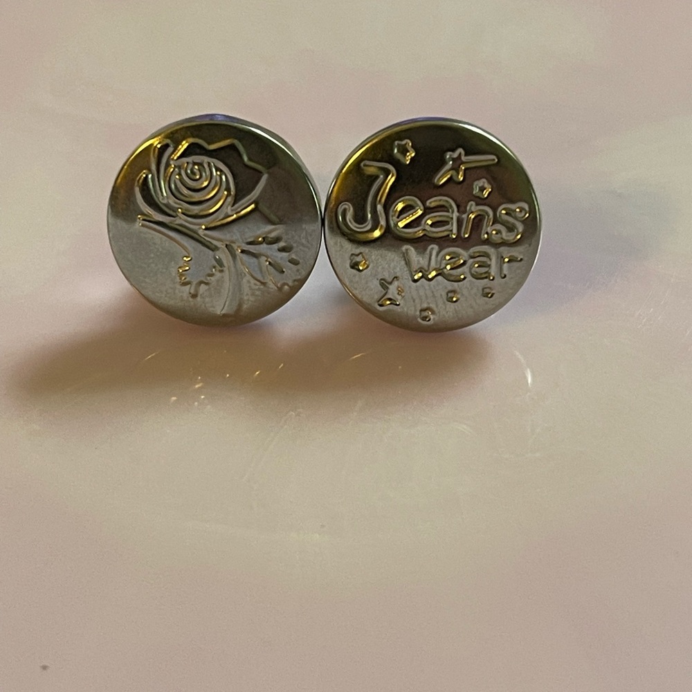 Sears Silver Floral Scrollwork Tie Tacks or Pins Bag Accessory etc w Lock Backs